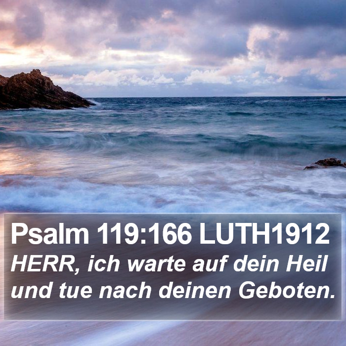 Psalm 119:166 LUTH1912 Bible Study