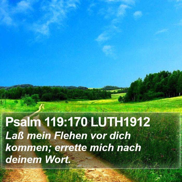 Psalm 119:170 LUTH1912 Bible Study