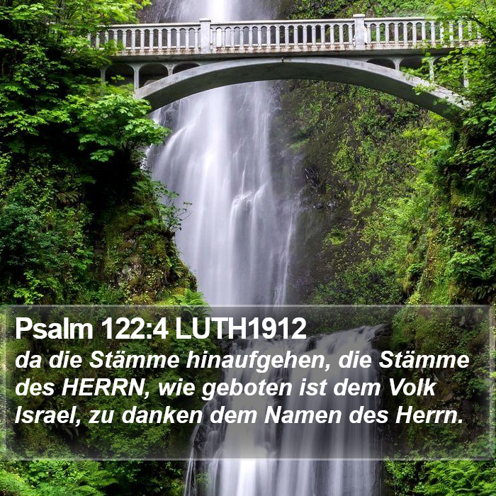 Psalm 122:4 LUTH1912 Bible Study