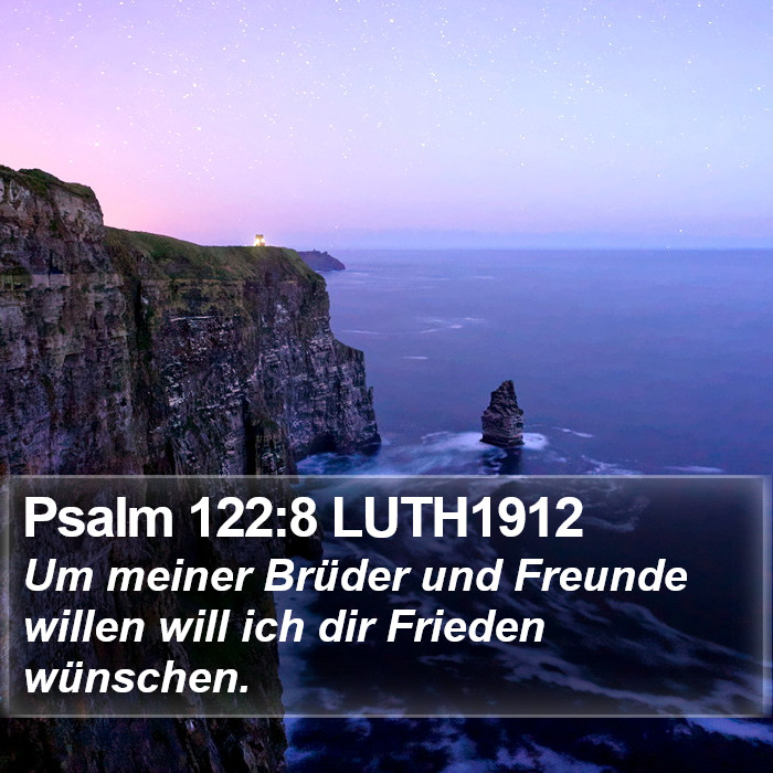 Psalm 122:8 LUTH1912 Bible Study