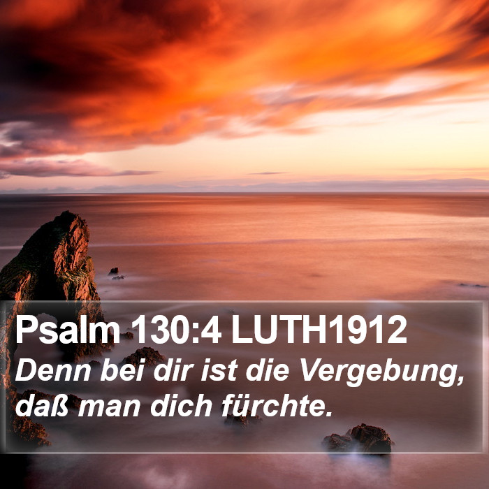 Psalm 130:4 LUTH1912 Bible Study