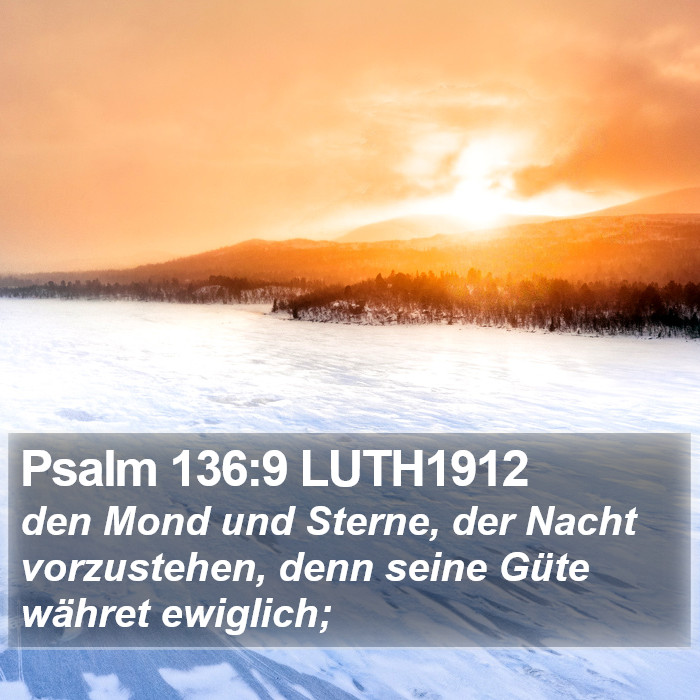 Psalm 136:9 LUTH1912 Bible Study