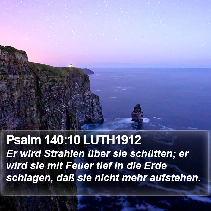 Psalm 140:10 LUTH1912 Bible Study