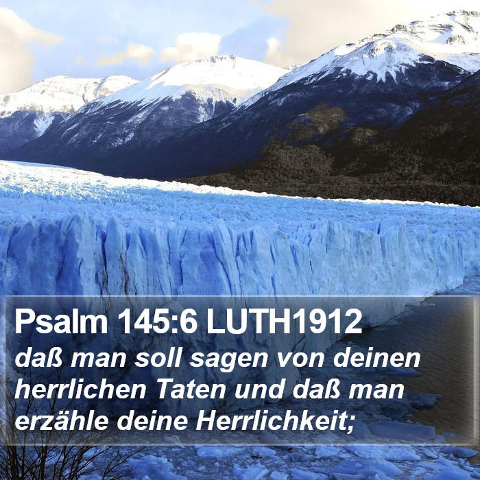 Psalm 145:6 LUTH1912 Bible Study