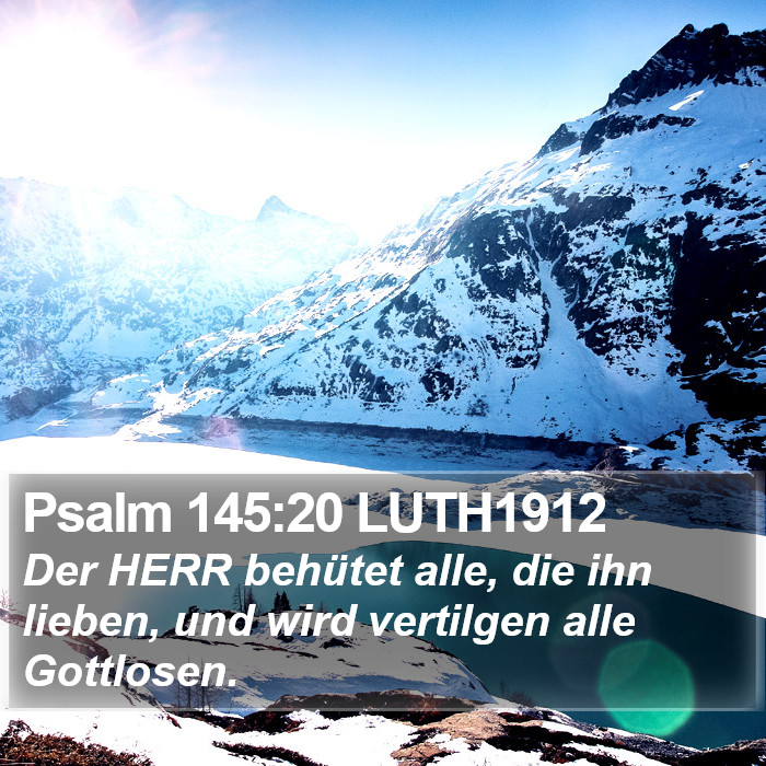 Psalm 145:20 LUTH1912 Bible Study