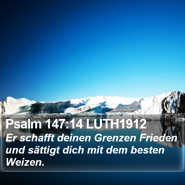 Psalm 147:14 LUTH1912 Bible Study