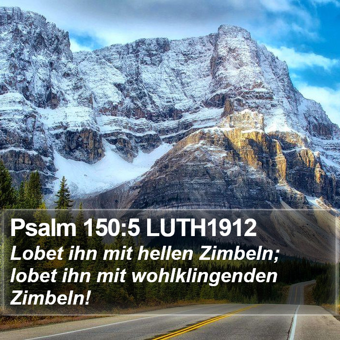 Psalm 150:5 LUTH1912 Bible Study