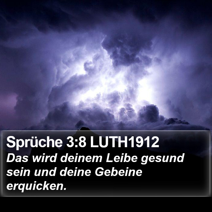 Sprüche 3:8 LUTH1912 Bible Study