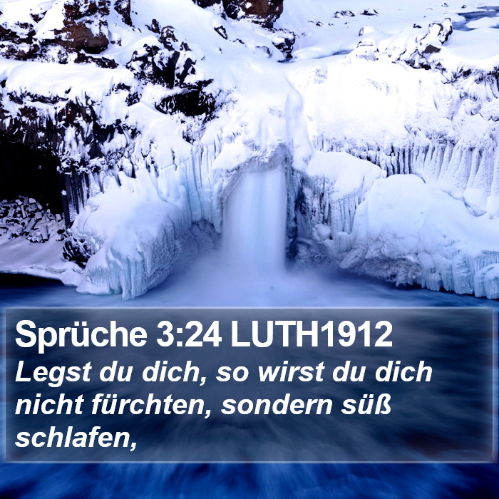 Sprüche 3:24 LUTH1912 Bible Study
