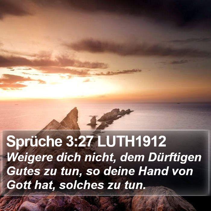 Sprüche 3:27 LUTH1912 Bible Study