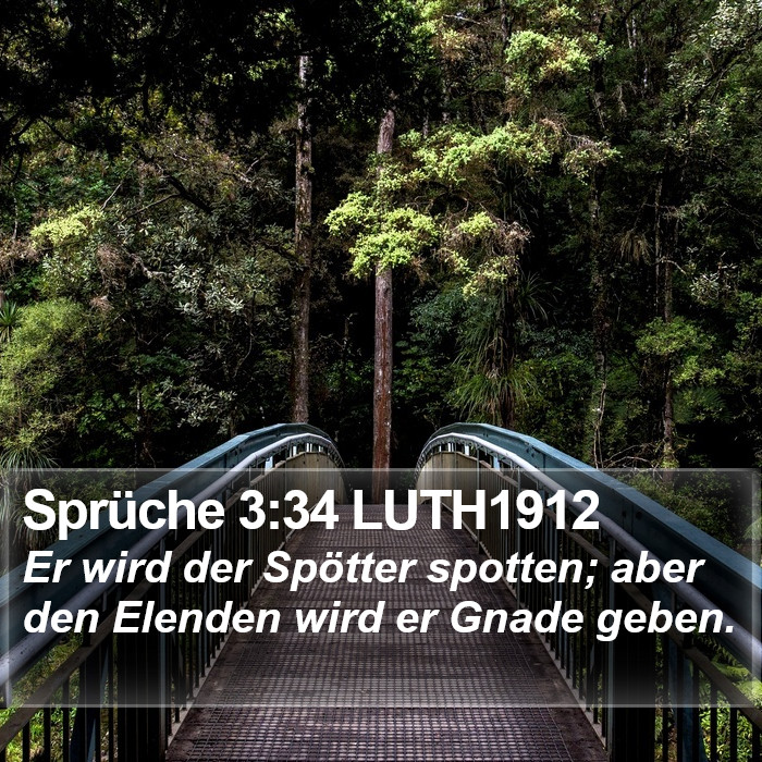 Sprüche 3:34 LUTH1912 Bible Study
