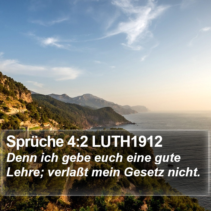 Sprüche 4:2 LUTH1912 Bible Study