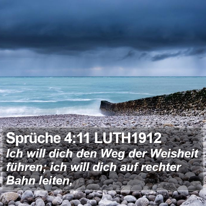 Sprüche 4:11 LUTH1912 Bible Study