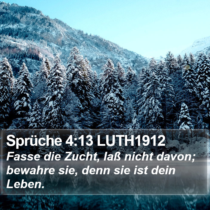 Sprüche 4:13 LUTH1912 Bible Study