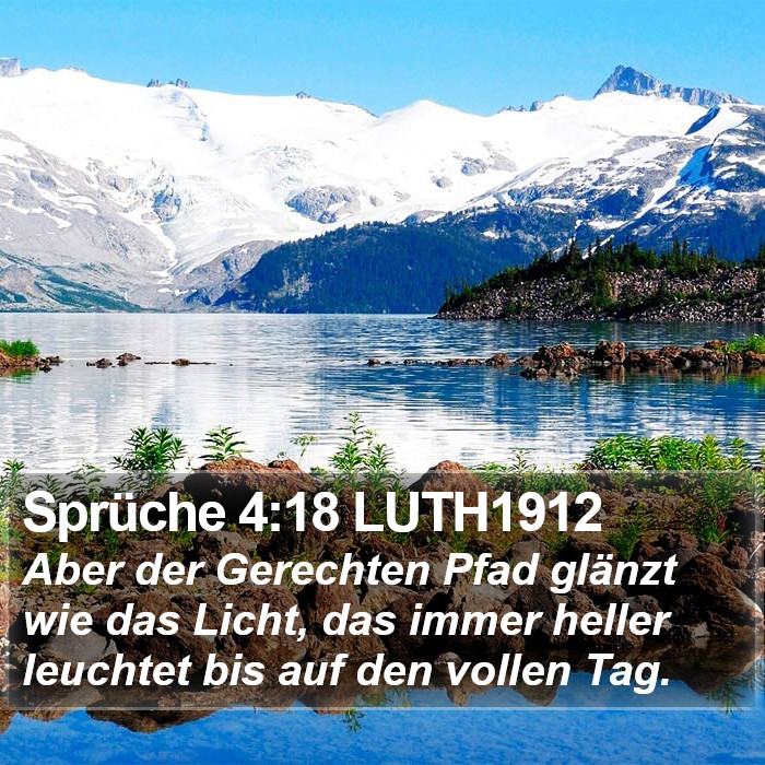 Sprüche 4:18 LUTH1912 Bible Study