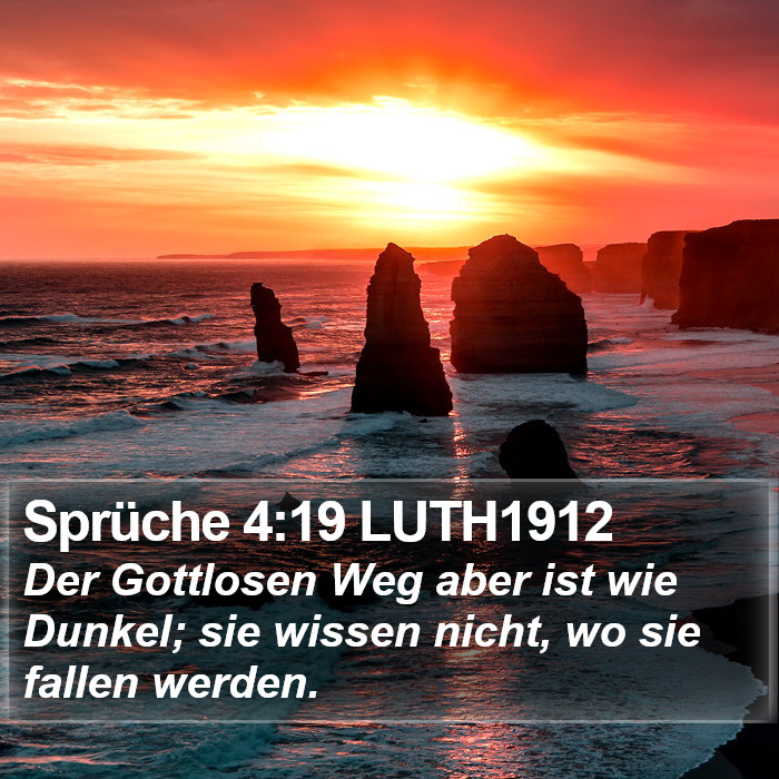 Sprüche 4:19 LUTH1912 Bible Study