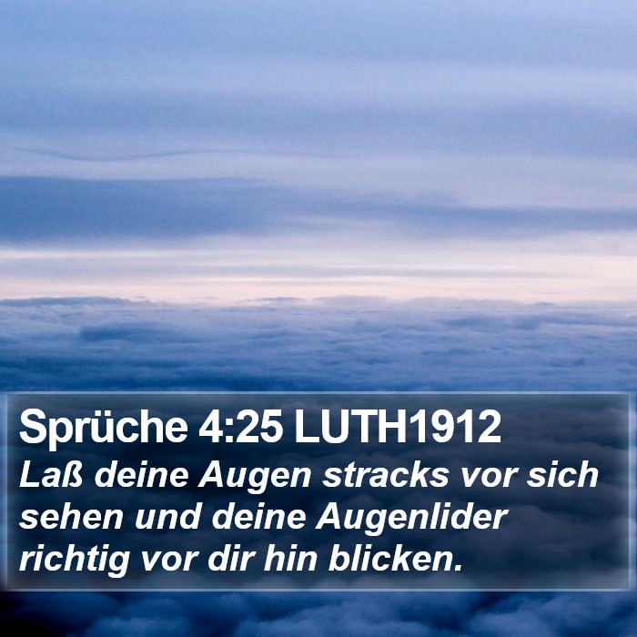 Sprüche 4:25 LUTH1912 Bible Study