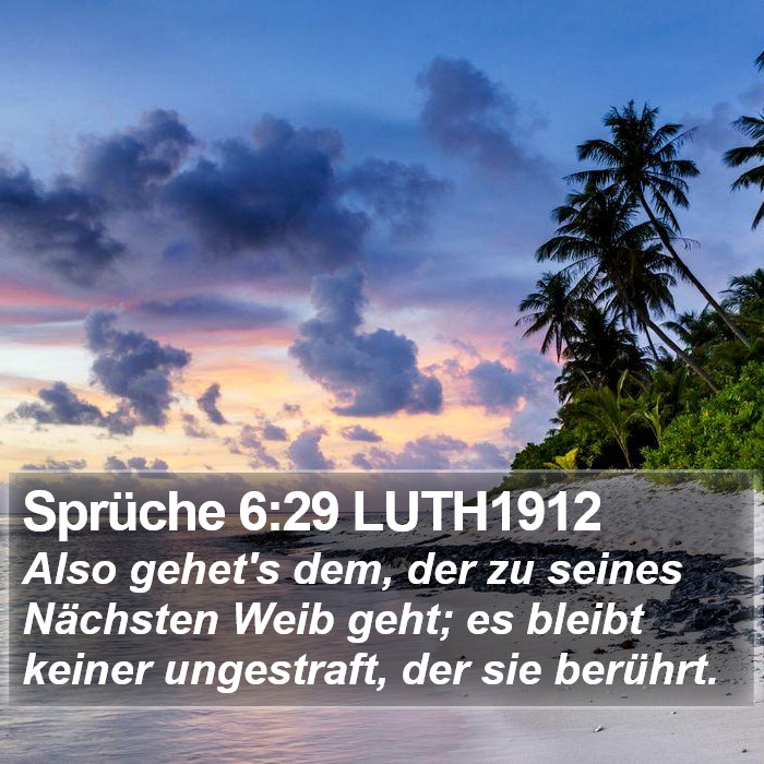 Sprüche 6:29 LUTH1912 Bible Study