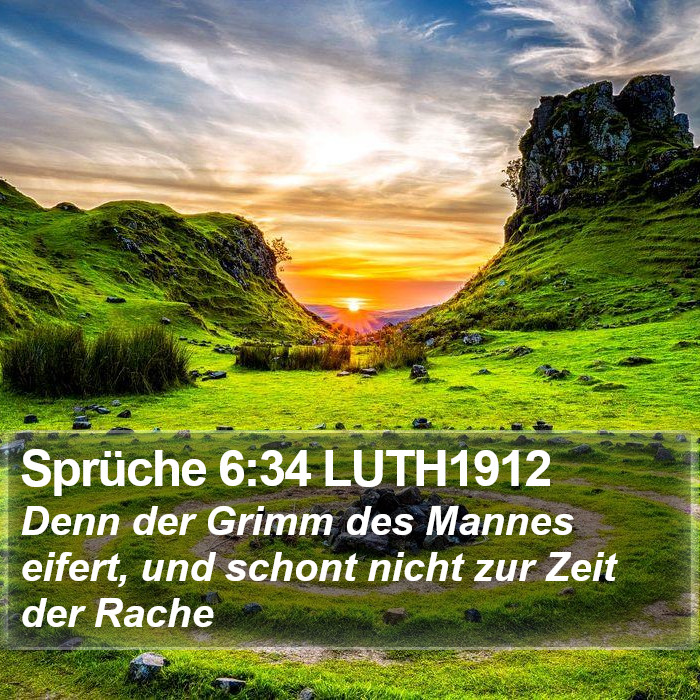 Sprüche 6:34 LUTH1912 Bible Study