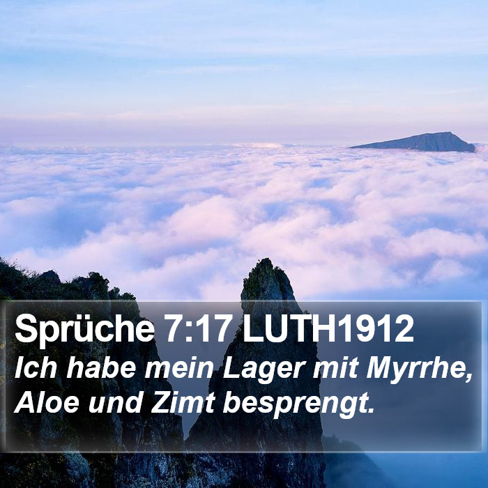 Sprüche 7:17 LUTH1912 Bible Study