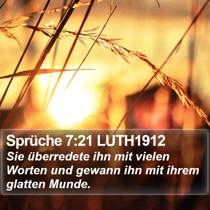 Sprüche 7:21 LUTH1912 Bible Study