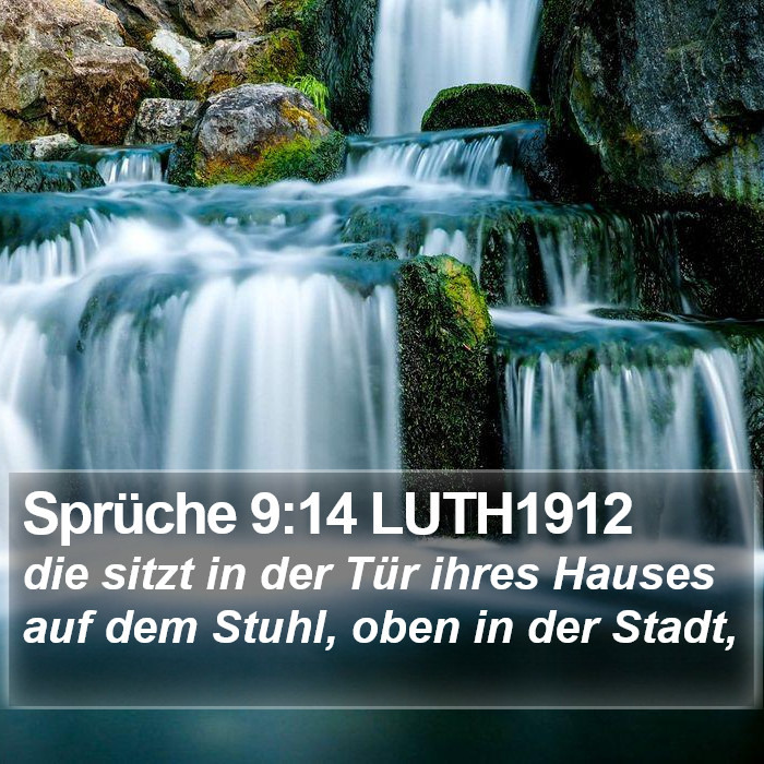 Sprüche 9:14 LUTH1912 Bible Study