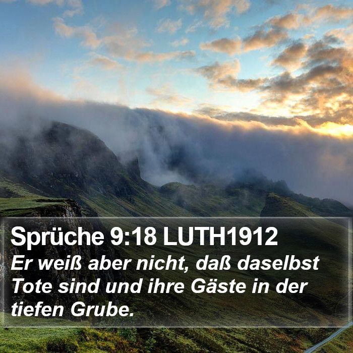 Sprüche 9:18 LUTH1912 Bible Study