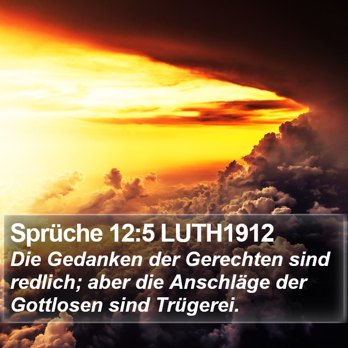 Sprüche 12:5 LUTH1912 Bible Study