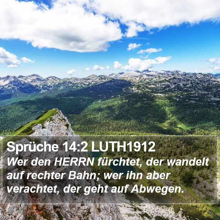 Sprüche 14:2 LUTH1912 Bible Study