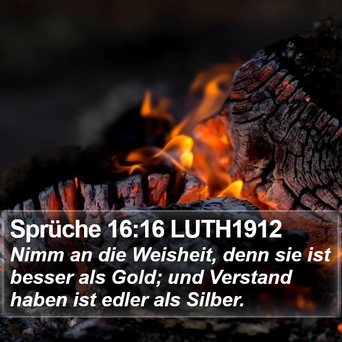 Sprüche 16:16 LUTH1912 Bible Study