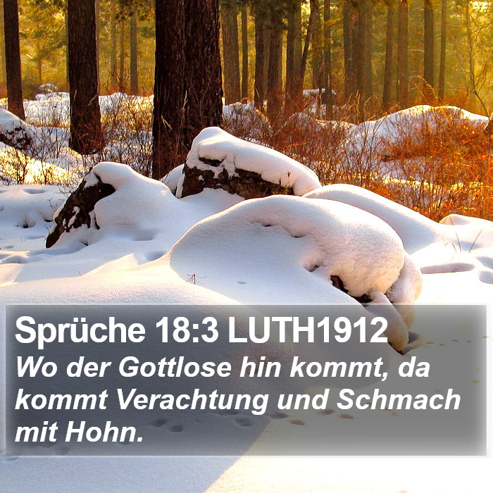 Sprüche 18:3 LUTH1912 Bible Study