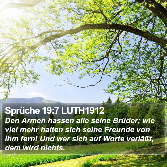 Sprüche 19:7 LUTH1912 Bible Study