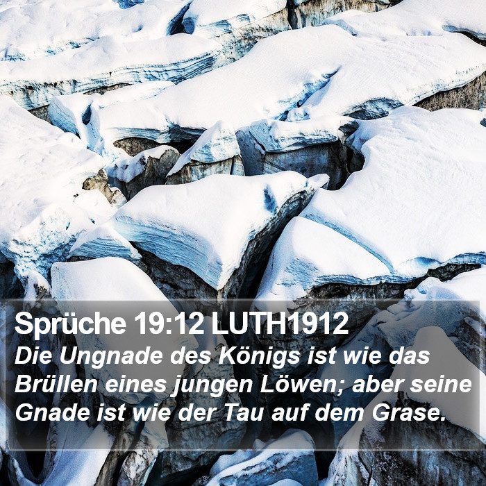 Sprüche 19:12 LUTH1912 Bible Study