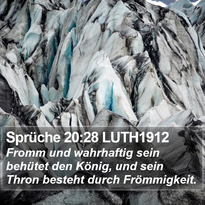 Sprüche 20:28 LUTH1912 Bible Study