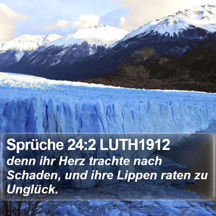 Sprüche 24:2 LUTH1912 Bible Study