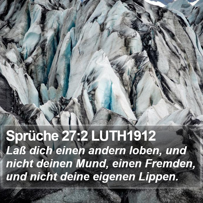 Sprüche 27:2 LUTH1912 Bible Study