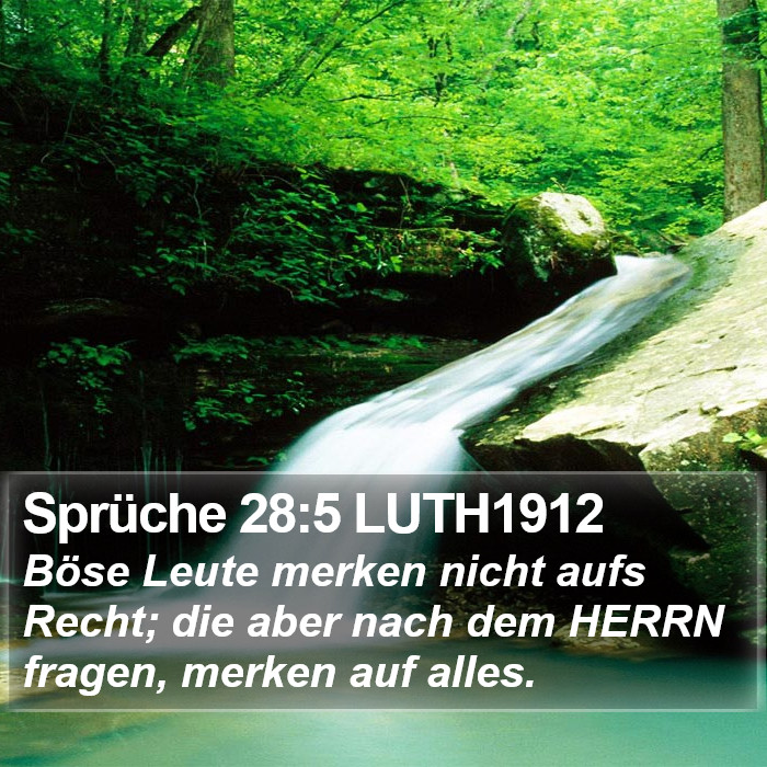 Sprüche 28:5 LUTH1912 Bible Study