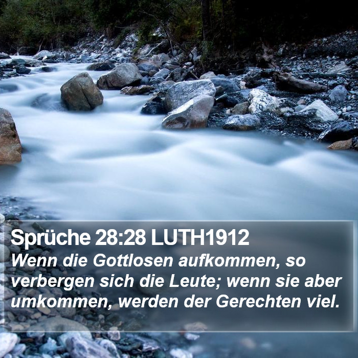 Sprüche 28:28 LUTH1912 Bible Study