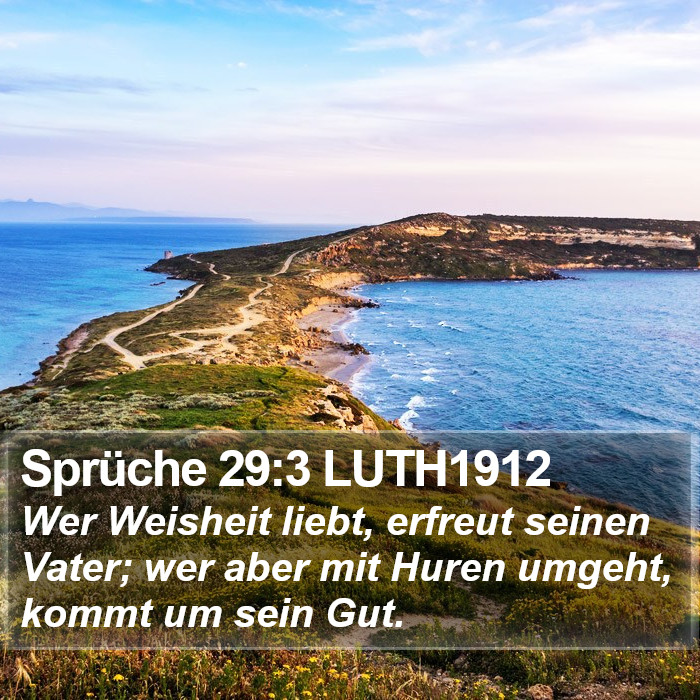 Sprüche 29:3 LUTH1912 Bible Study