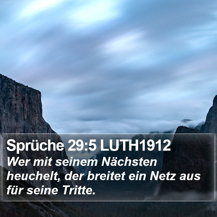 Sprüche 29:5 LUTH1912 Bible Study