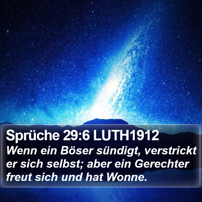 Sprüche 29:6 LUTH1912 Bible Study