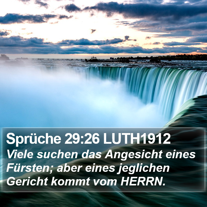 Sprüche 29:26 LUTH1912 Bible Study