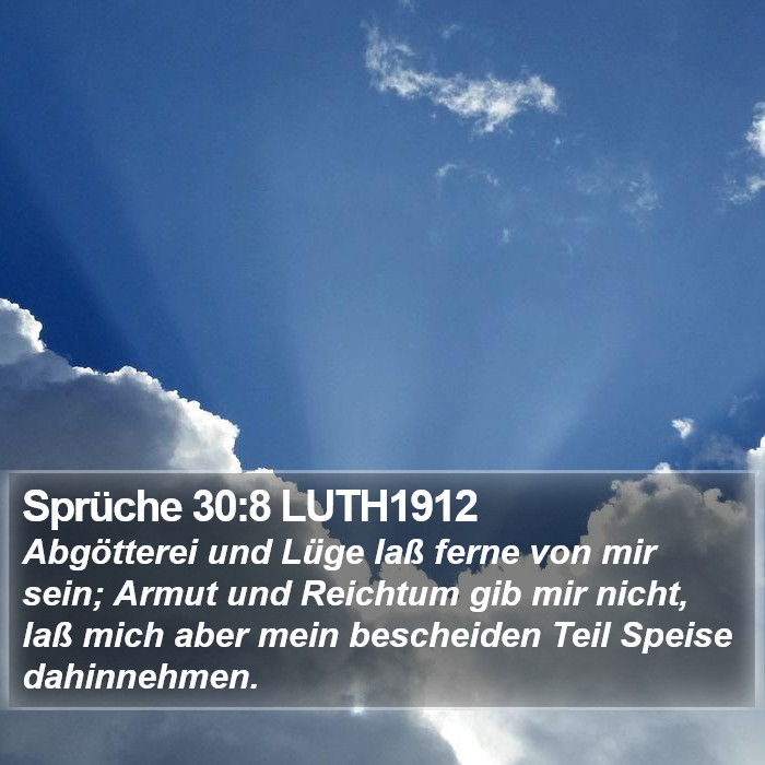 Sprüche 30:8 LUTH1912 Bible Study