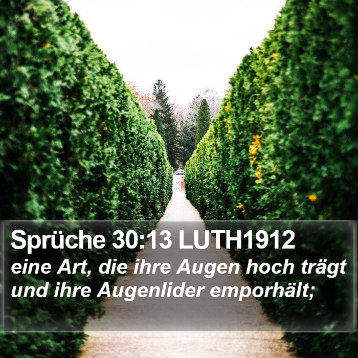 Sprüche 30:13 LUTH1912 Bible Study