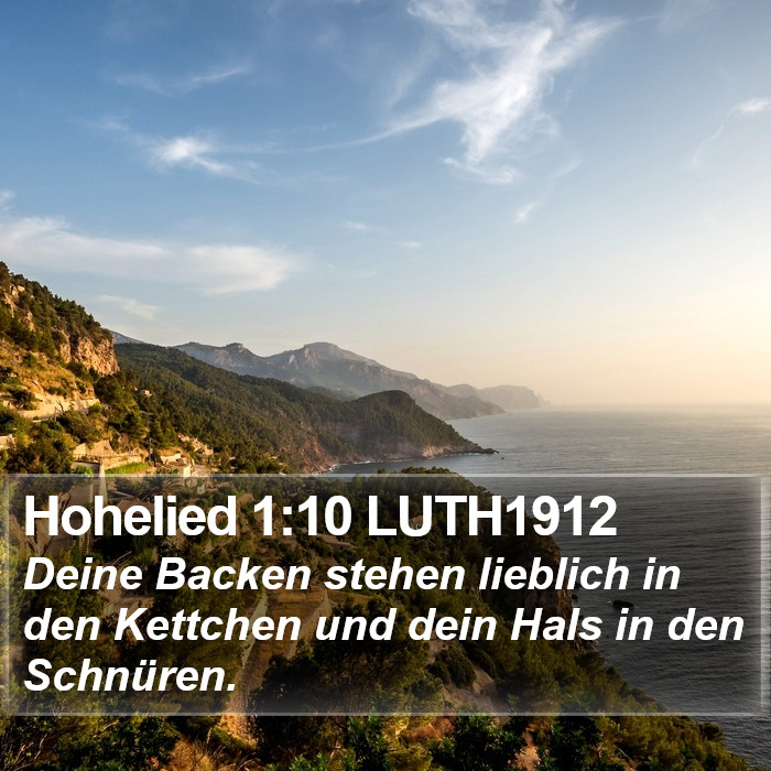 Hohelied 1:10 LUTH1912 Bible Study