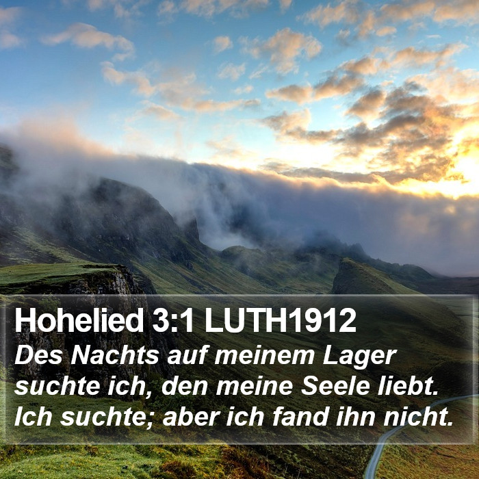 Hohelied 3:1 LUTH1912 Bible Study