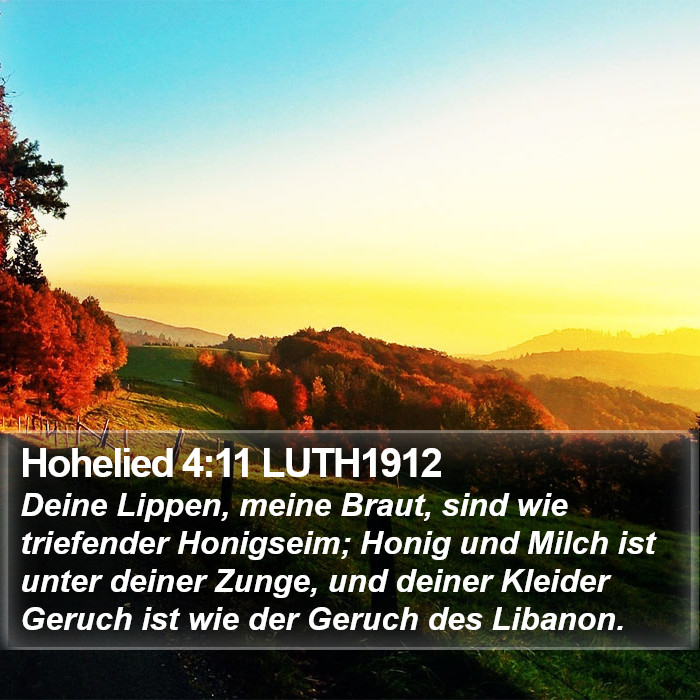Hohelied 4:11 LUTH1912 Bible Study