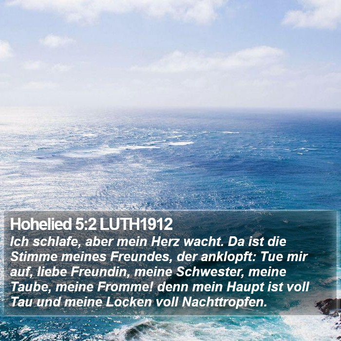 Hohelied 5:2 LUTH1912 Bible Study