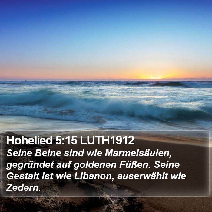 Hohelied 5:15 LUTH1912 Bible Study