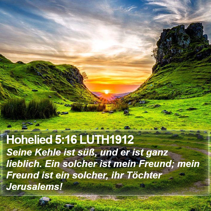 Hohelied 5:16 LUTH1912 Bible Study